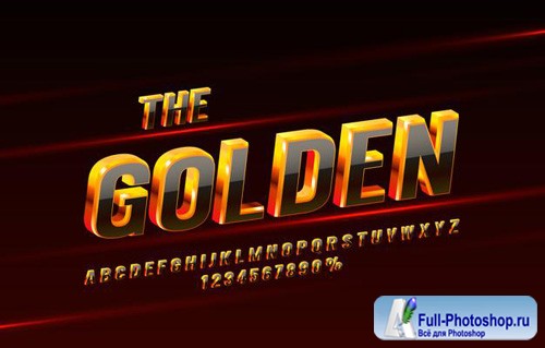 Golden font set vol 2