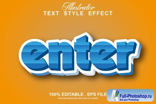 Enter text effect editable