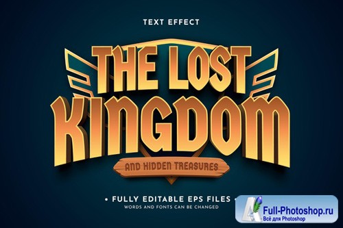 Game logo text effect