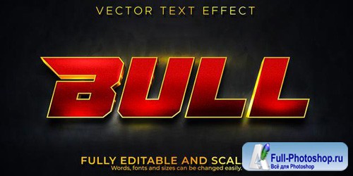 Bull text effect