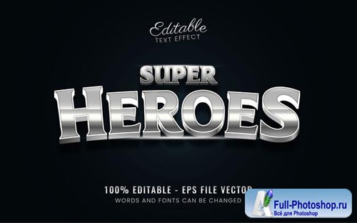 Super heroes text effect