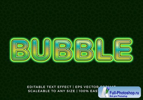 Modern green light title text effect