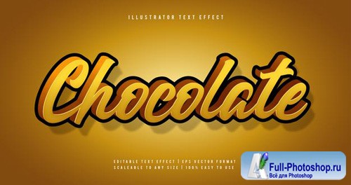 Handwriting yellow tasty text font effect