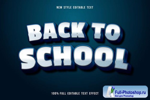 Back to school editable text effect