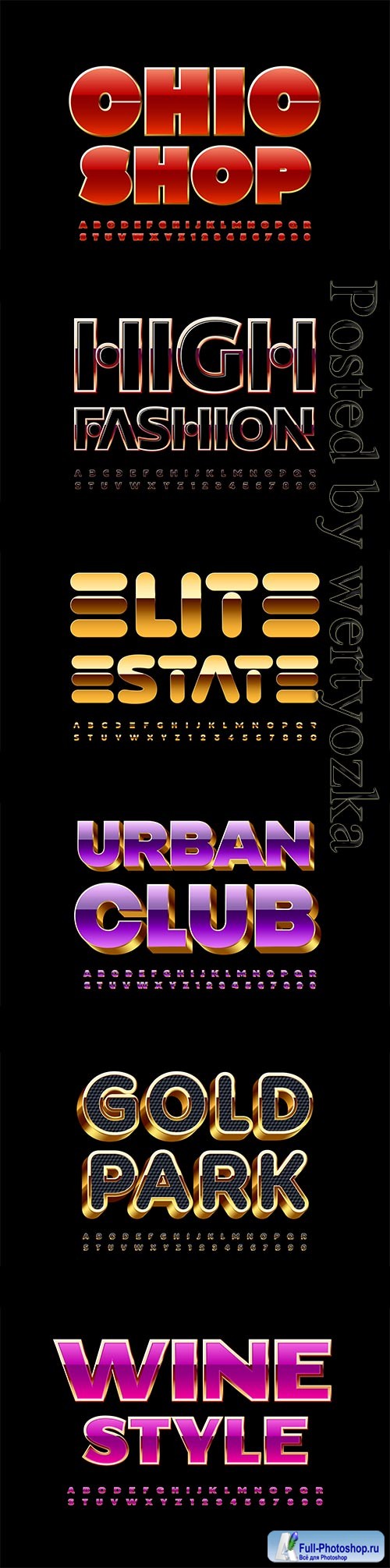 3d editable text style effect vector vol 677