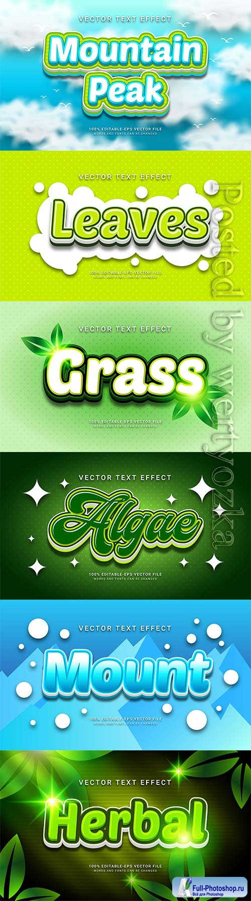 3d editable text style effect vector vol 691