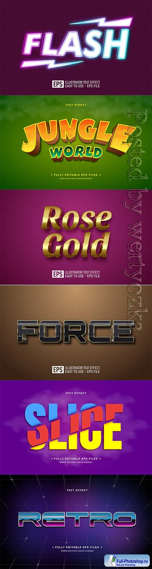 3d editable text style effect vector vol 706