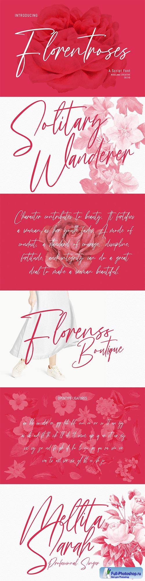 Florentroses Signature Font