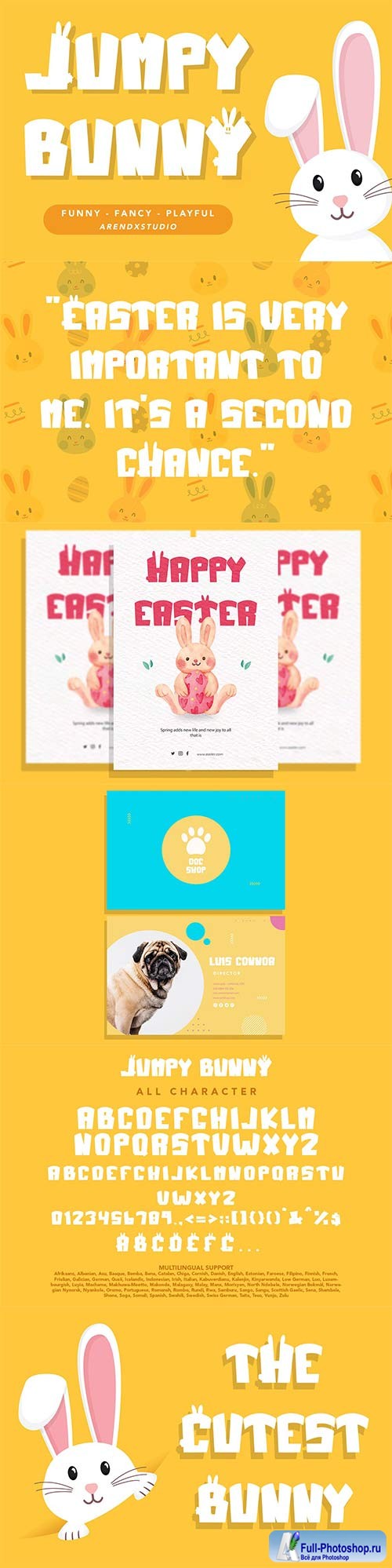 Jumpy Bunny Cute Display Font