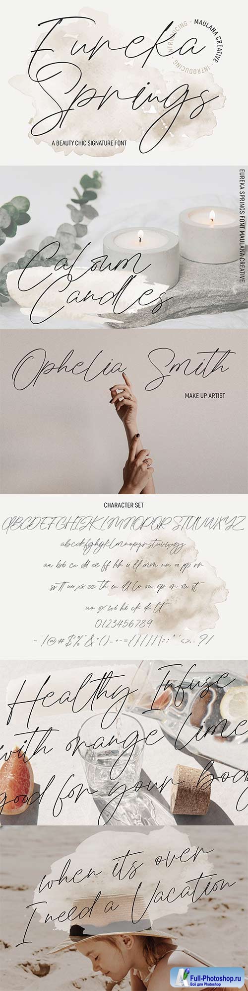 Eureka Spring Chic Signature Font