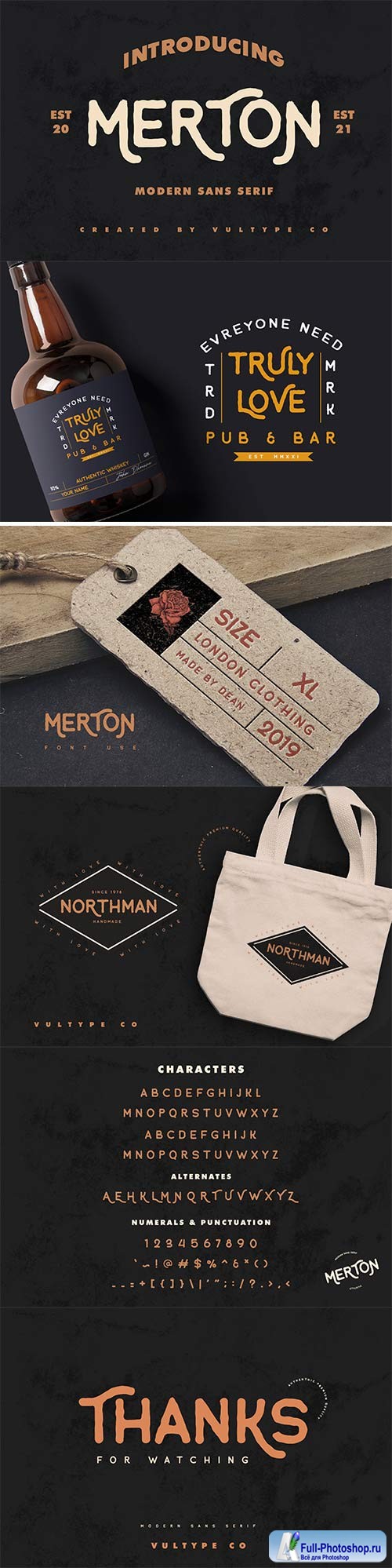 Merton Vintage Font