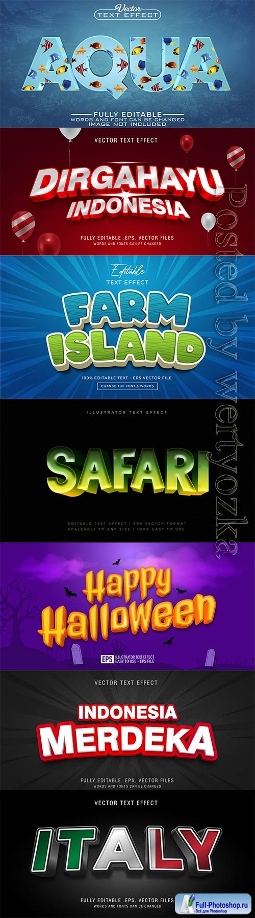 3d editable text style effect vector vol 780