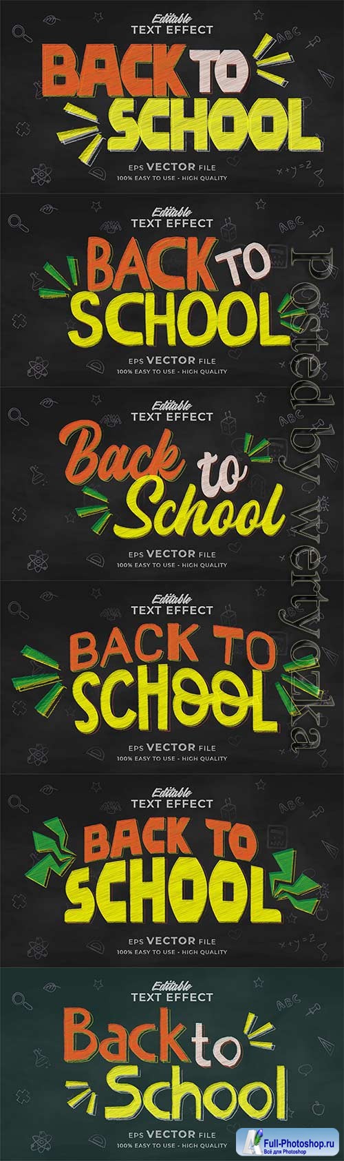 3d editable text style effect vector vol 817