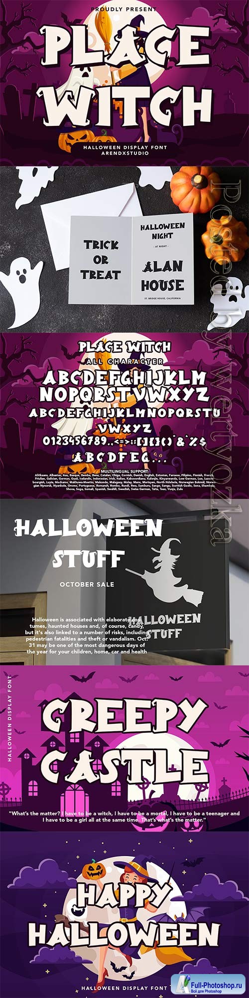 Place Witch - Halloween Display Font