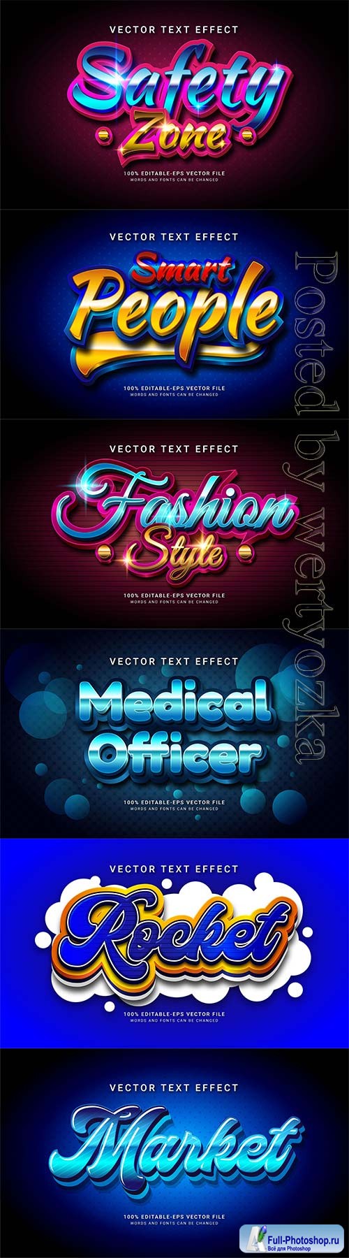 3d editable text style effect vector vol 840