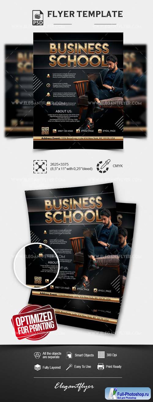 Business School PSD Flyer