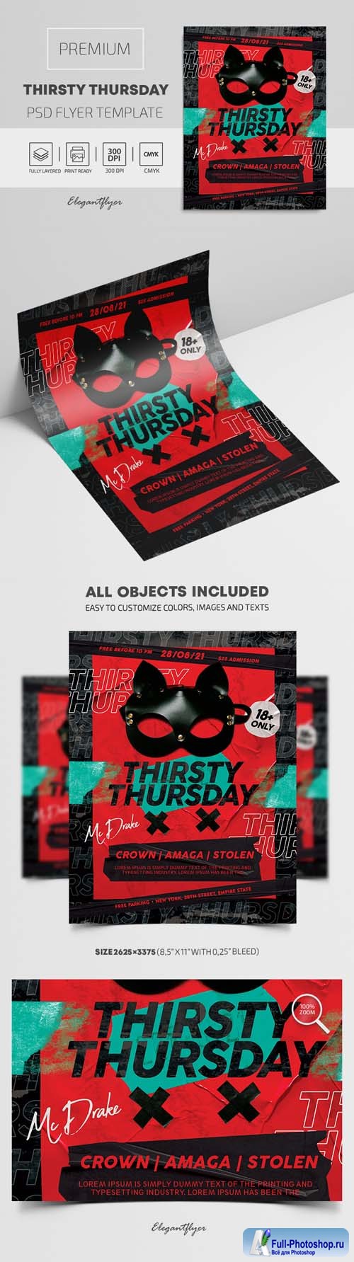 Thirsty Thursday Premium PSD Flyer Template