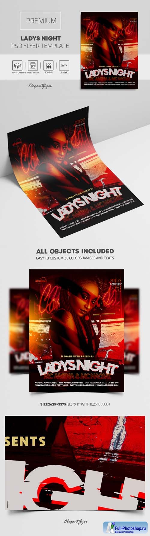 Ladys Night Premium PSD Flyer Template