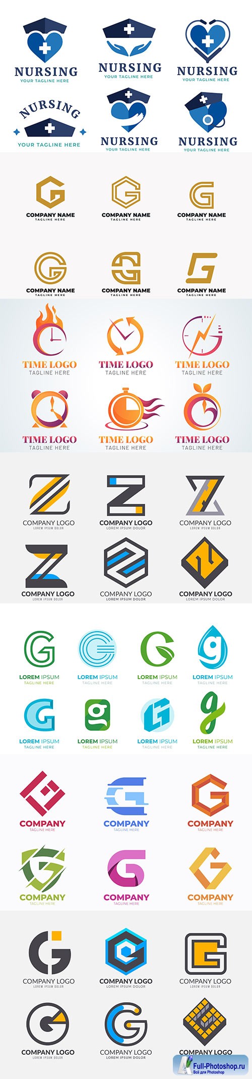 Vector logos and signs