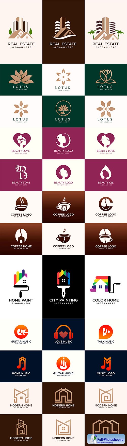 Logo and business card premium vector design