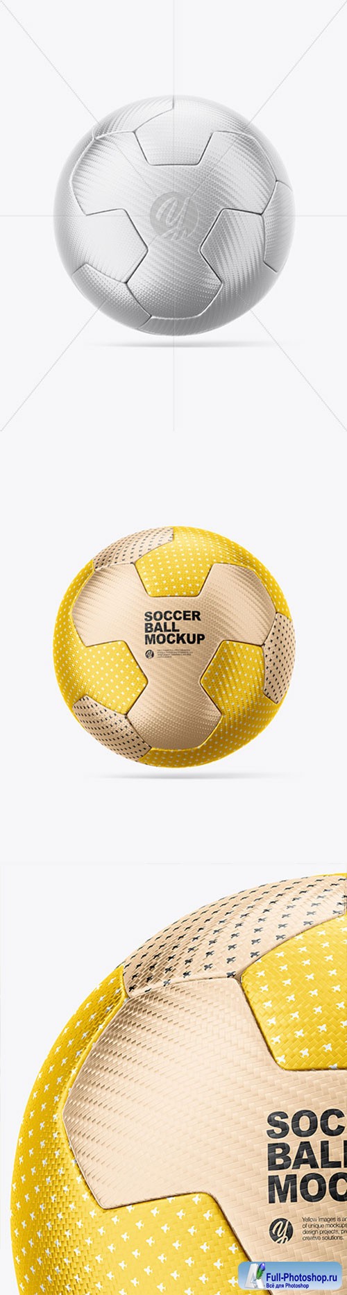 Metallic Soccer Ball Mockup86503