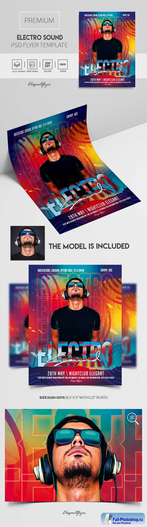 Electro Sound Premium PSD Flyer Template