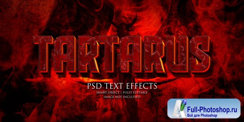 Tartarus text effect Premium Psd