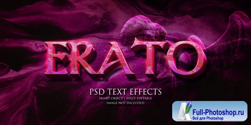 Erato text effect Premium Psd