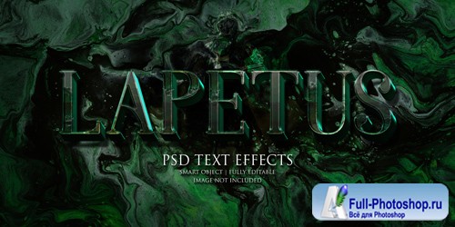 Lapetus text effect Premium Psd