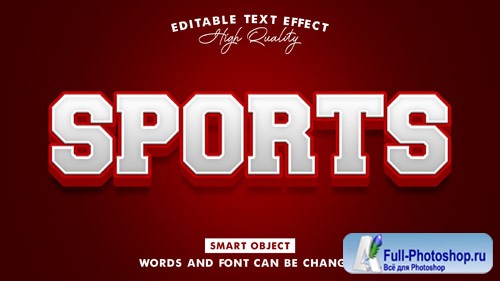 Sports text style effect Premium Psd