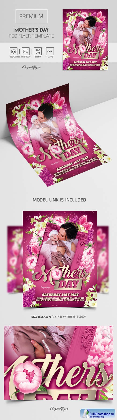 Mothers Day Premium PSD Flyer Template