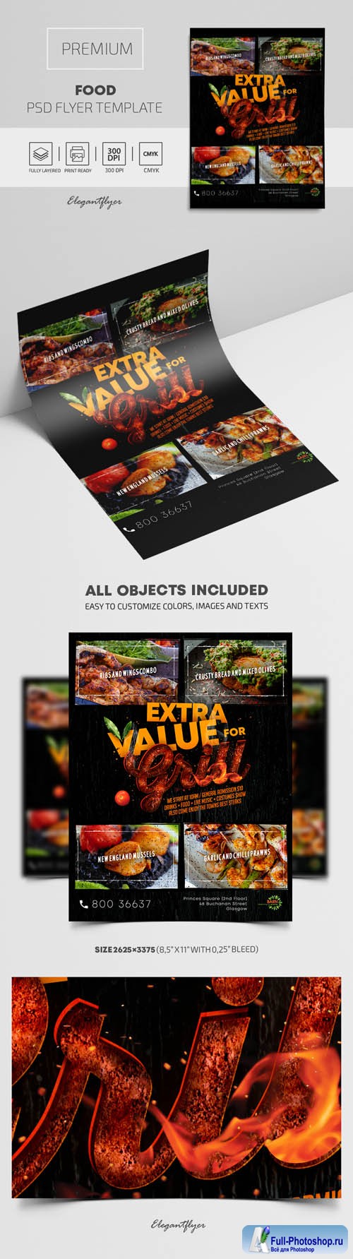 Food Premium PSD Flyer Template