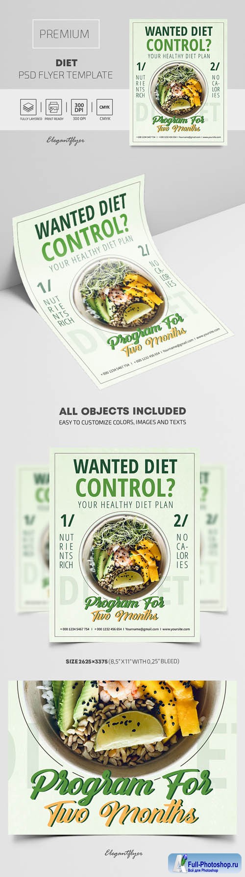 Diet Premium PSD Flyer Template