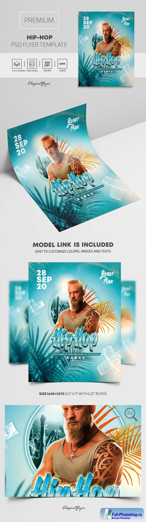 Hip Hop Premium PSD Flyer Template