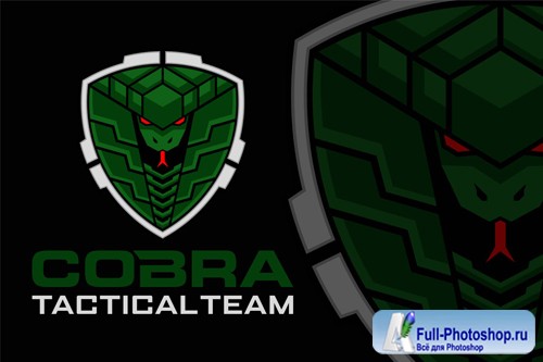 Tactical Cobra Snake Logo design templates