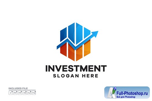 Business Investment Gradient Logo Design