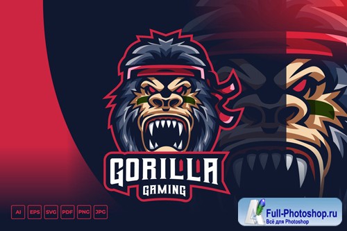 Gorilla Mascot Logo