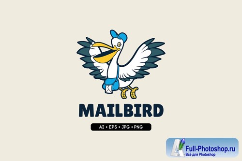 Mailbird - Mascot Logo