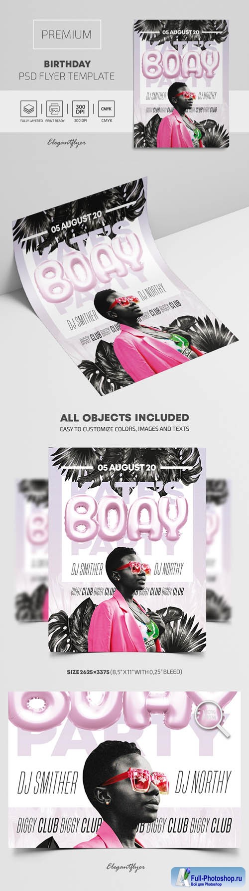 Birthday Premium PSD Flyer Template