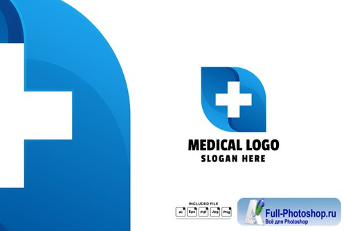 Medical Gradient Colorful Logo Template