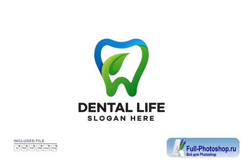 Dental Life Gradient Logo