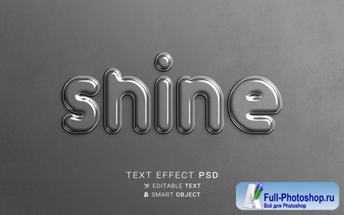 Text effect glass design psd