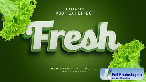 Fresh text effect  psd design