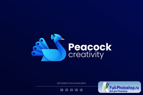 Peacock Gradient Logo