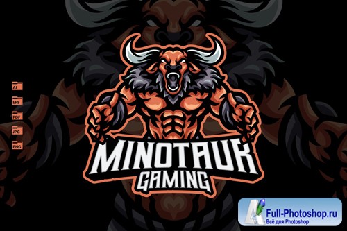 Minotaur Mascot Logo