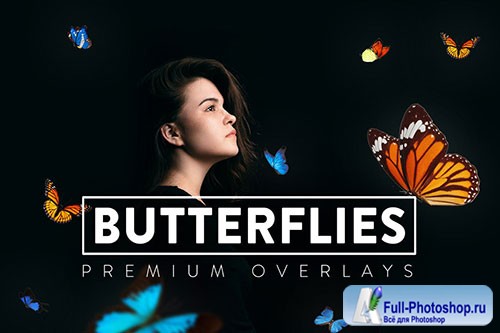 30 Butterflies Overlay